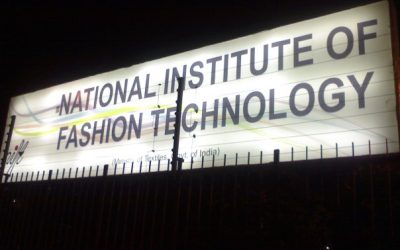 This is a photo of NIFT Hyderabad. National Institute of Fashion and Technology, Hyderabad. It shows NIFT's gate.