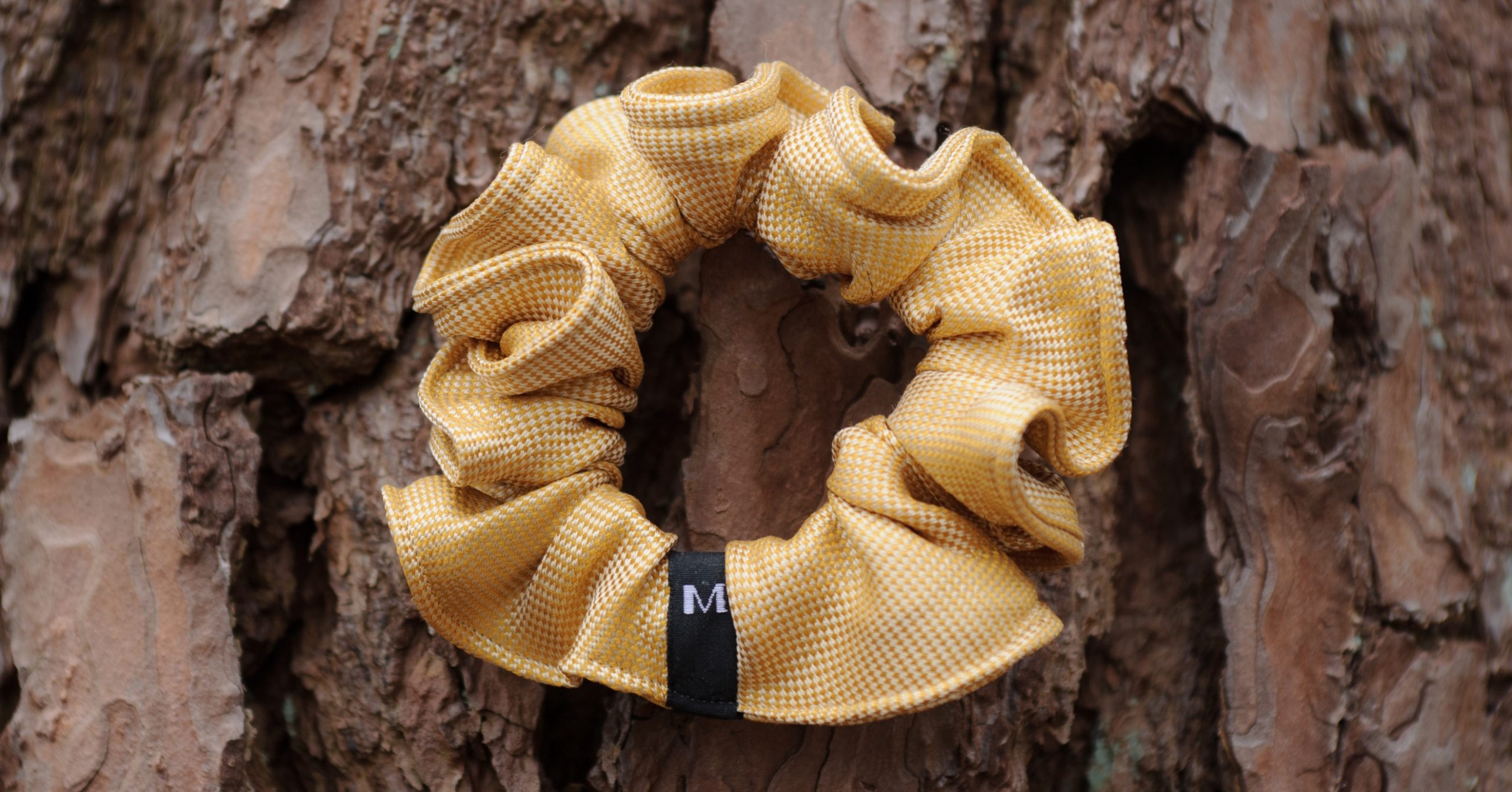 Mari Michel's signature accessory made of silk from ties. Photo courtesy: Mari Michelson.