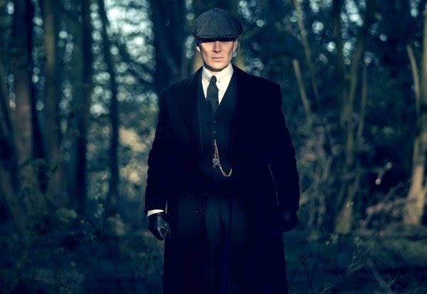 Thomas Shelby donning his signature overcoat.