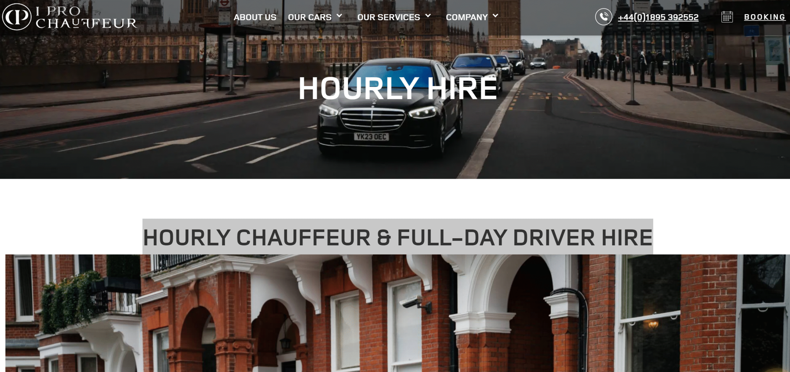 Figure 1 Figure 1 hourly chauffeur & full-day driver hire. Photo courtesy: screenshot from iprochauffeur’s website.